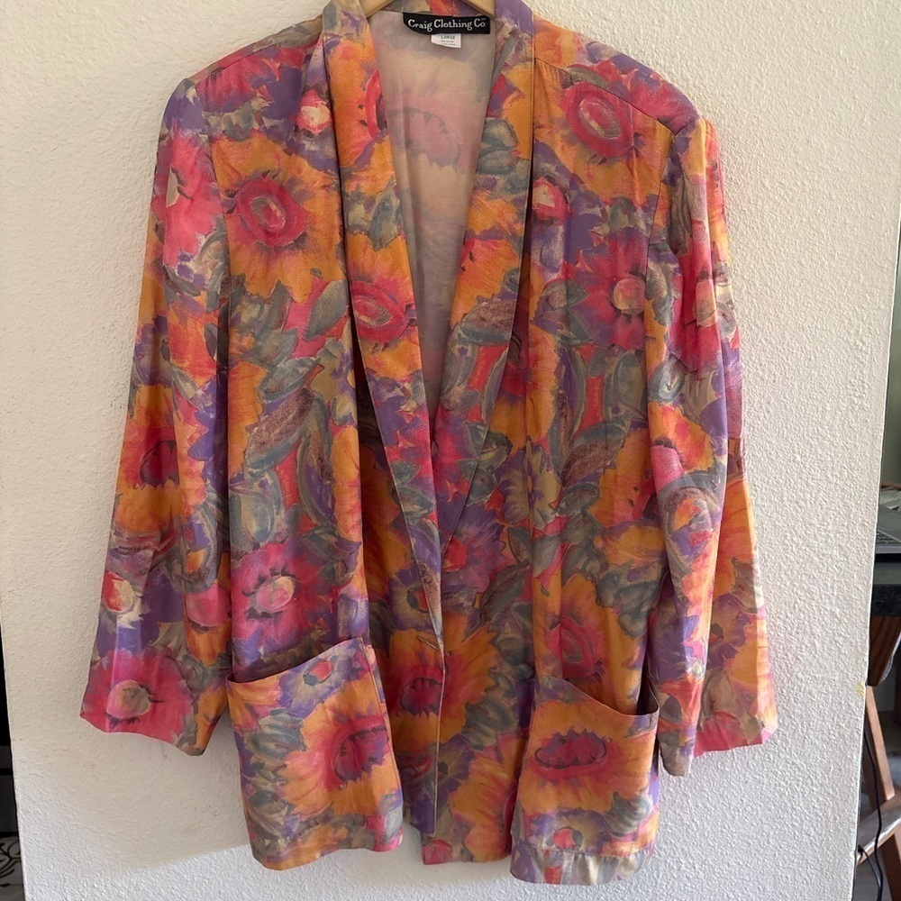 Vintage Craig Clothing Company Floral Blazer